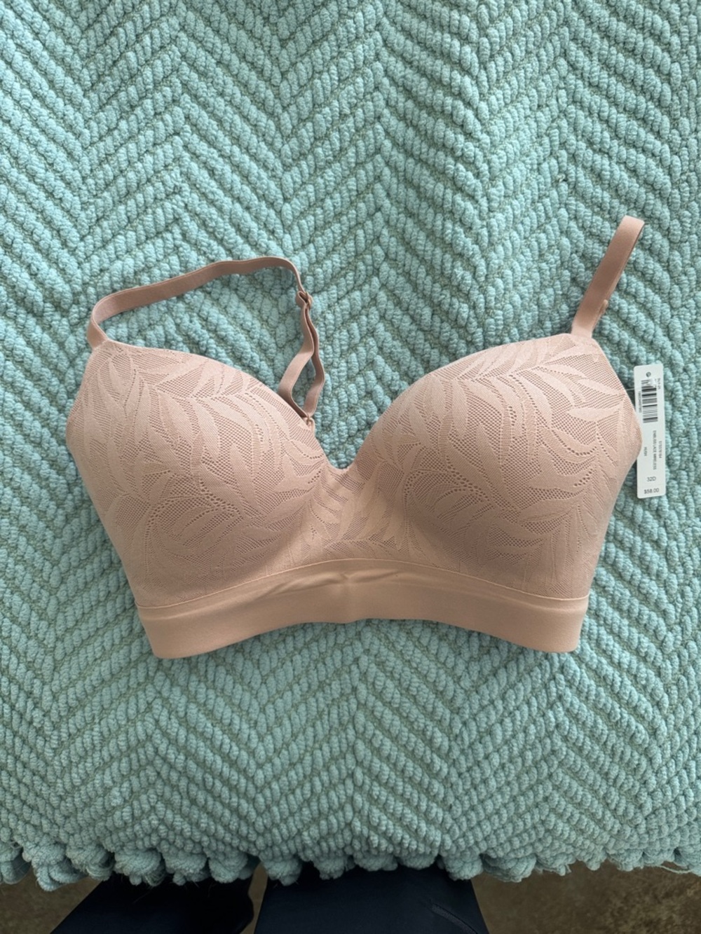 Nude Seamless Lace-Pattern Bra - Women Intimates & Sleepwear